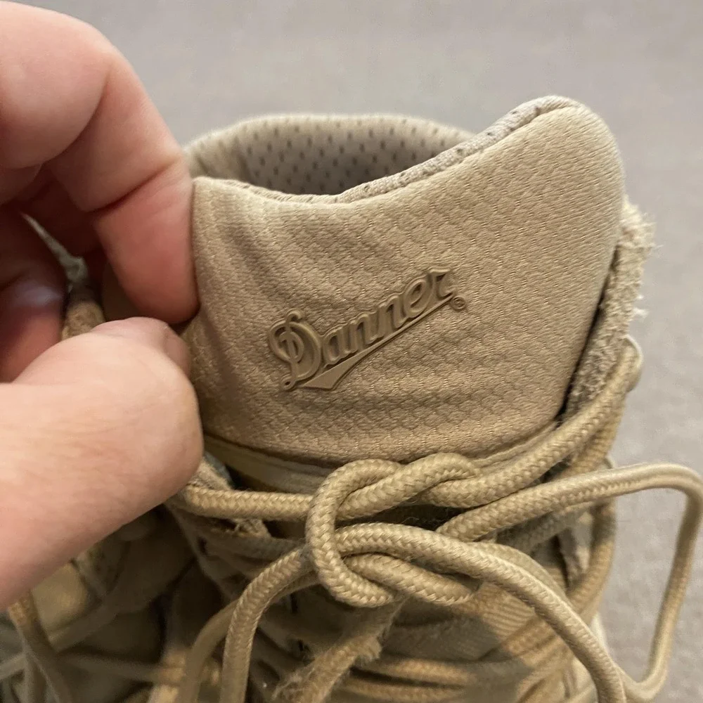 Danner Army Kinetic 8in Boots Mens Size 12D Tan Leather Combat Tactical Military